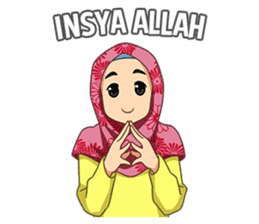 happy hijab [Eng] sticker #11359023