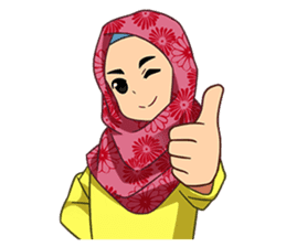 happy hijab [Eng] sticker #11359027