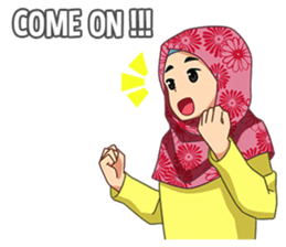 happy hijab [Eng] sticker #11359030
