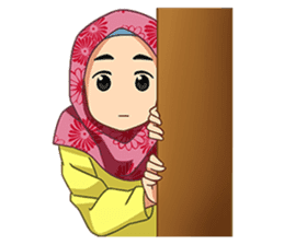 happy hijab [Eng] sticker #11359031