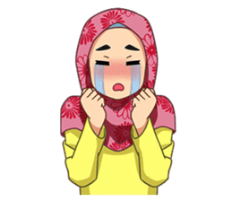 happy hijab [Eng] sticker #11359037