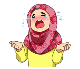 happy hijab [Eng] sticker #11359038