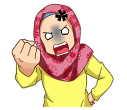happy hijab [Eng] sticker #11359041