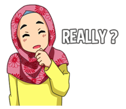 happy hijab [Eng] sticker #11359048