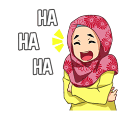 happy hijab [Eng] sticker #11359049