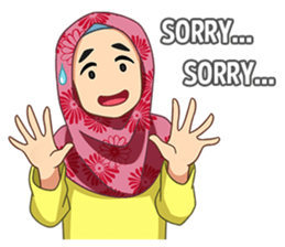 happy hijab [Eng] sticker #11359050