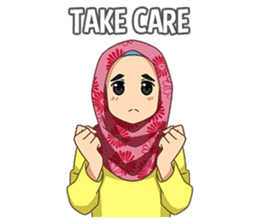 happy hijab [Eng] sticker #11359055