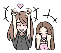 AsB - 118 Nyan Nyan & Won Won sticker #11359216