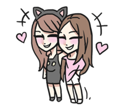 AsB - 118 Nyan Nyan & Won Won sticker #11359219