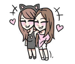 AsB - 118 Nyan Nyan & Won Won sticker #11359219