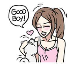 AsB - 118 Nyan Nyan & Won Won sticker #11359226