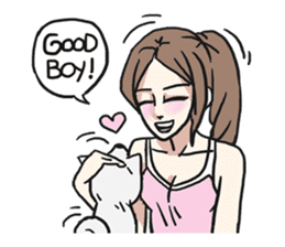 AsB - 118 Nyan Nyan & Won Won sticker #11359226