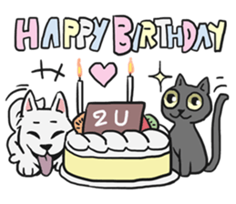 AsB - 118 Nyan Nyan & Won Won sticker #11359254