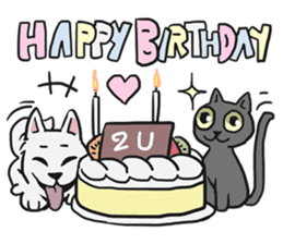 AsB - 118 Nyan Nyan & Won Won sticker #11359254