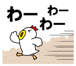 Fascinating chicken and chick 4 sticker #11359463