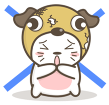 Pug-head Kitty sticker #11359738