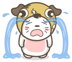 Pug-head Kitty sticker #11359741