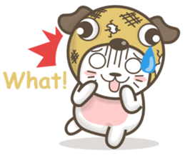 Pug-head Kitty sticker #11359745