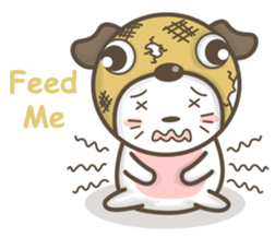 Pug-head Kitty sticker #11359746