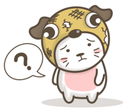 Pug-head Kitty sticker #11359749