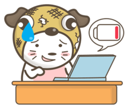 Pug-head Kitty sticker #11359751