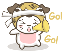 Pug-head Kitty sticker #11359753