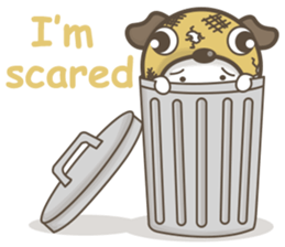 Pug-head Kitty sticker #11359758