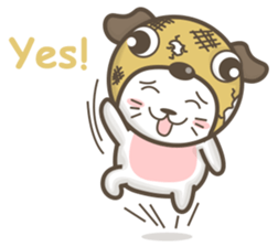 Pug-head Kitty sticker #11359760