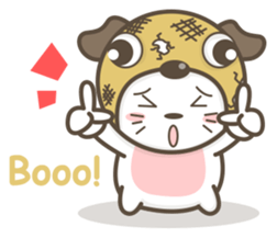 Pug-head Kitty sticker #11359763