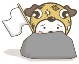 Pug-head Kitty sticker #11359766