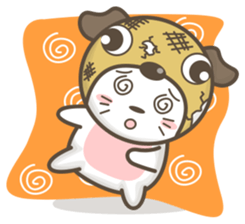 Pug-head Kitty sticker #11359767