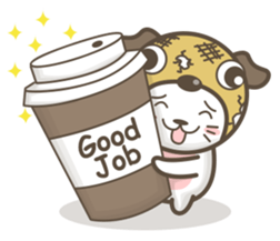 Pug-head Kitty sticker #11359768