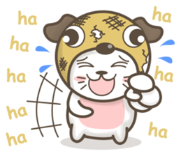 Pug-head Kitty sticker #11359769