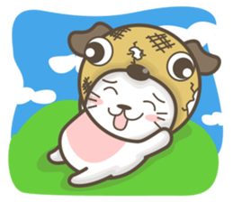 Pug-head Kitty sticker #11359770