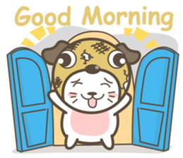 Pug-head Kitty sticker #11359771