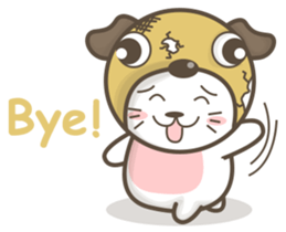 Pug-head Kitty sticker #11359774