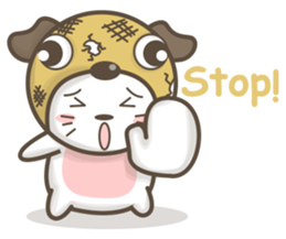 Pug-head Kitty sticker #11359775