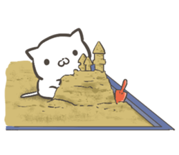 Cat that live in the park sticker #11359901