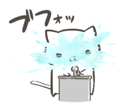 Cat that live in the park sticker #11359904