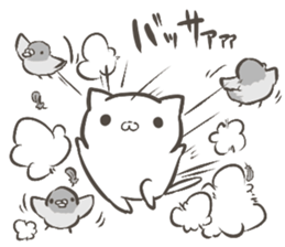 Cat that live in the park sticker #11359909