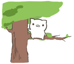 Cat that live in the park sticker #11359913