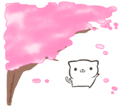 Cat that live in the park sticker #11359919