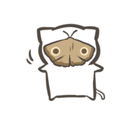 Cat that live in the park sticker #11359926