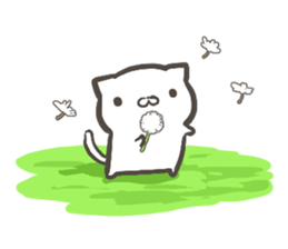 Cat that live in the park sticker #11359927