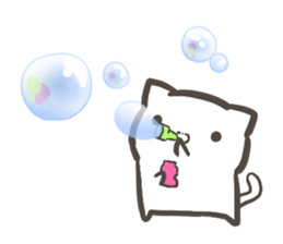 Cat that live in the park sticker #11359933