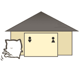 Cat that live in the park sticker #11359934