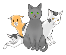 Cats of Natsuki's House sticker #11360335