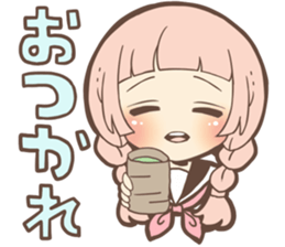 Expressive cute girl Part 3 sticker #11360499