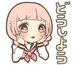 Expressive cute girl Part 3 sticker #11360504