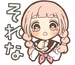Expressive cute girl Part 3 sticker #11360512